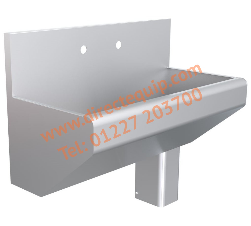 Stainless Steel Scrub Sinks with Upstand in 7 Sizes